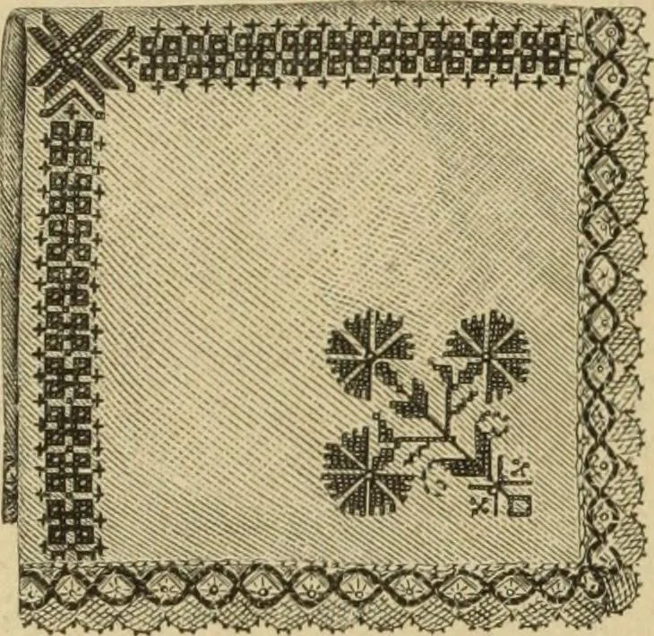 An illustration from Muster altdeutscher Leinenstickerei : IV, 1888, leaf 29