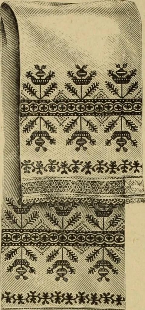 An illustration from Muster altdeutscher Leinenstickerei : IV, 1888, leaf 29