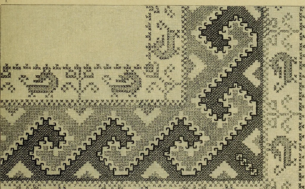 An illustration from Muster altdeutscher Leinenstickerei : IV, 1888, leaf 30