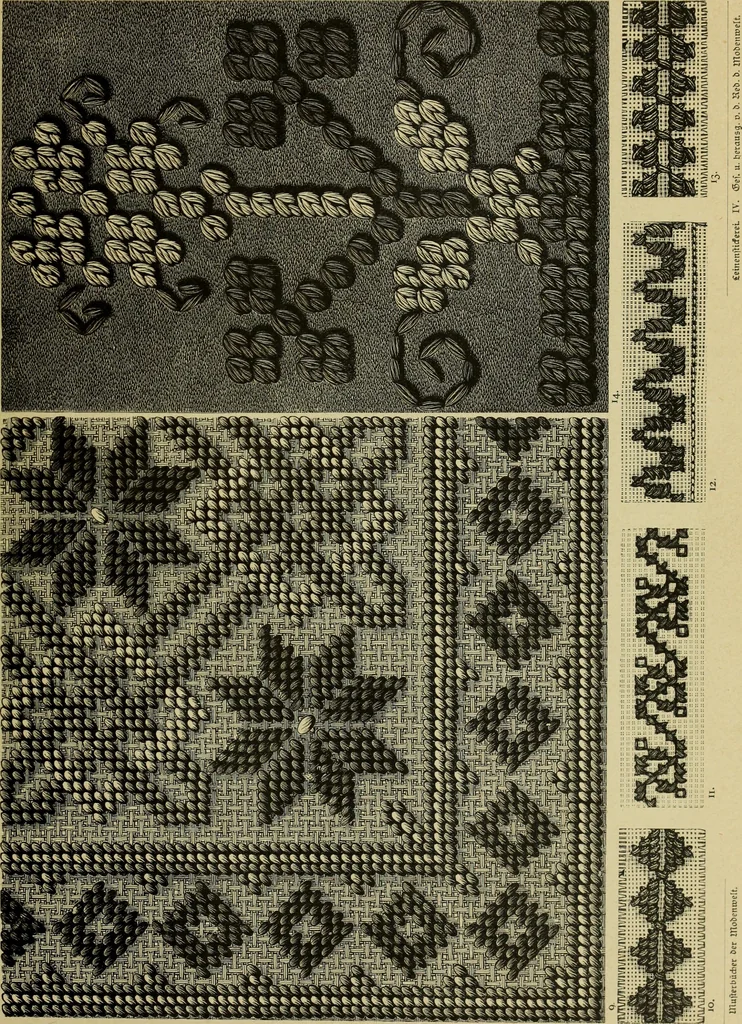 An illustration from Muster altdeutscher Leinenstickerei : IV, 1888, leaf 36