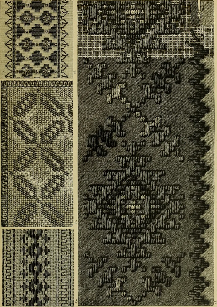 An illustration from Muster altdeutscher Leinenstickerei : IV, 1888, leaf 38