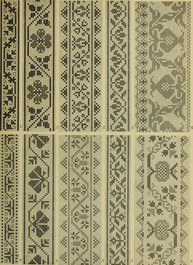 An illustration from Muster altdeutscher Leinenstickerei : IV, 1888, leaf 40