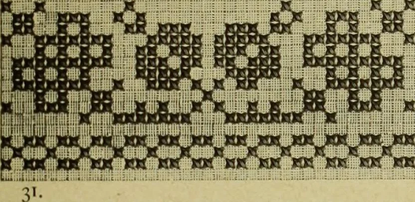An illustration from Muster altdeutscher Leinenstickerei : IV, 1888, leaf 42