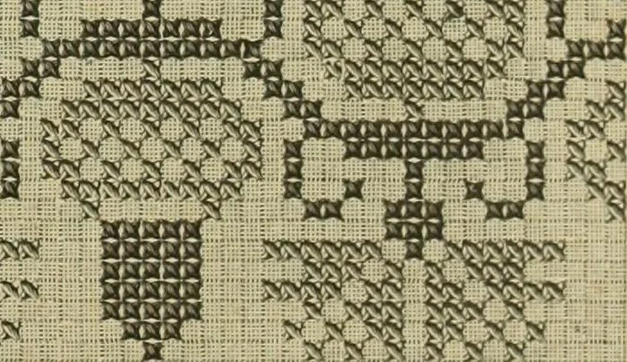 An illustration from Muster altdeutscher Leinenstickerei : IV, 1888, leaf 42
