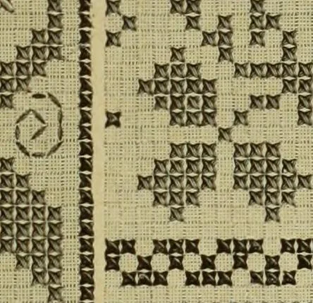 An illustration from Muster altdeutscher Leinenstickerei : IV, 1888, leaf 44