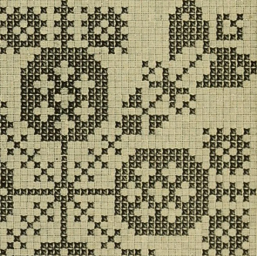 An illustration from Muster altdeutscher Leinenstickerei : IV, 1888, leaf 46