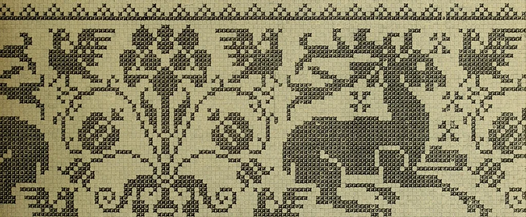 An illustration from Muster altdeutscher Leinenstickerei : IV, 1888, leaf 50