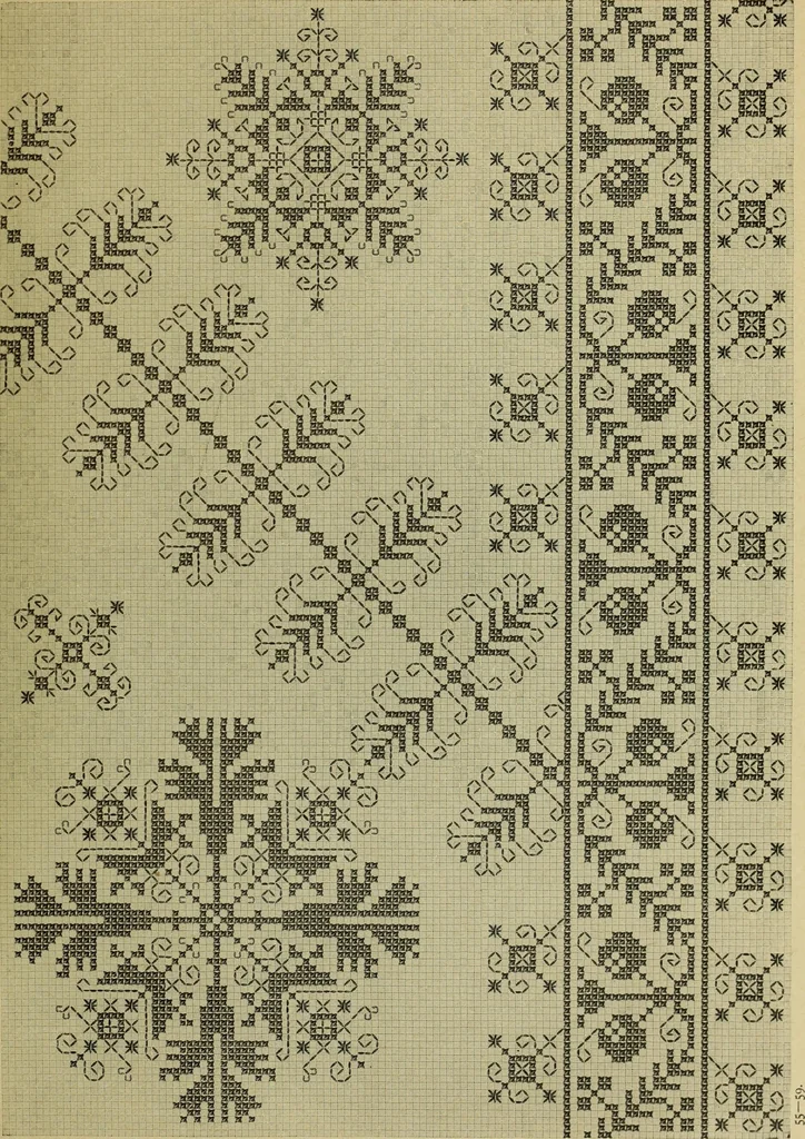 An illustration from Muster altdeutscher Leinenstickerei : IV, 1888, leaf 54
