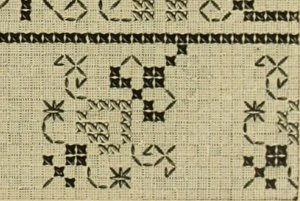 An illustration from Muster altdeutscher Leinenstickerei : IV, 1888, leaf 56