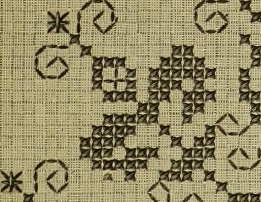 An illustration from Muster altdeutscher Leinenstickerei : IV, 1888, leaf 58