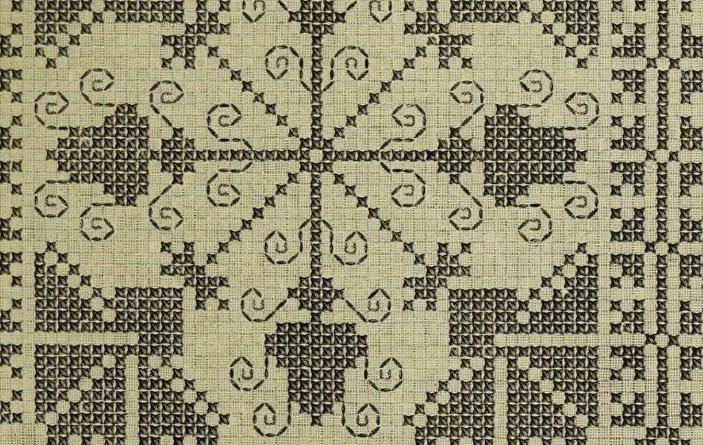 An illustration from Muster altdeutscher Leinenstickerei : IV, 1888, leaf 60
