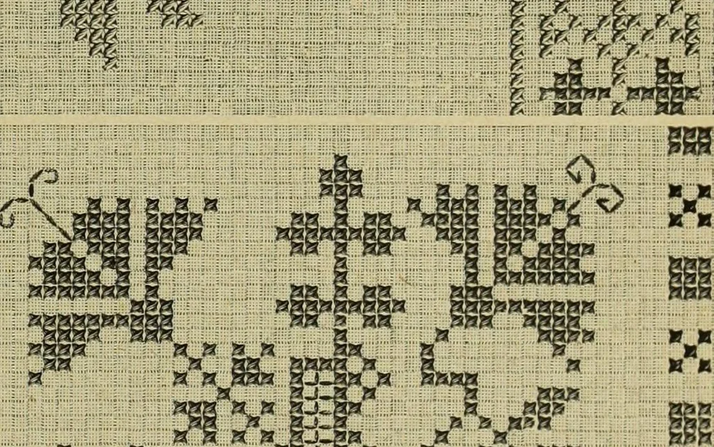 An illustration from Muster altdeutscher Leinenstickerei : IV, 1888, leaf 66
