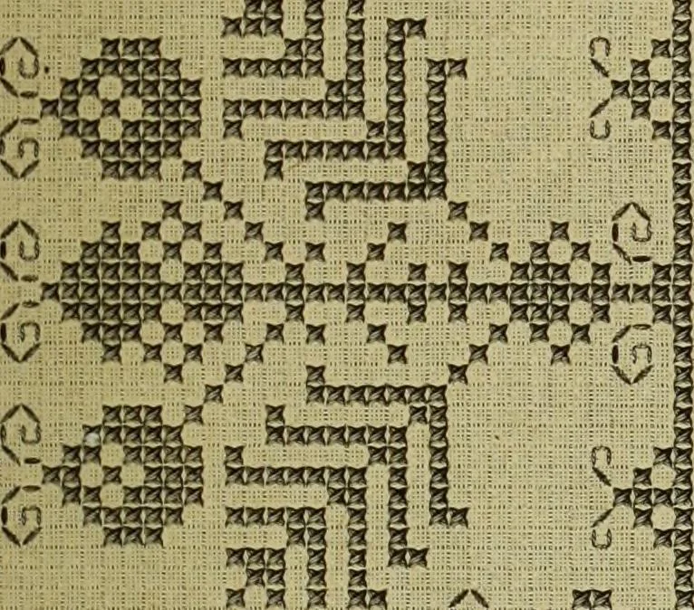 An illustration from Muster altdeutscher Leinenstickerei : IV, 1888, leaf 70
