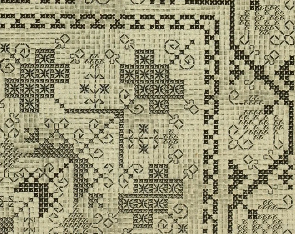 An illustration from Muster altdeutscher Leinenstickerei : IV, 1888, leaf 72