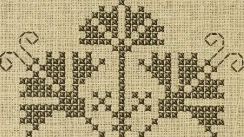 An illustration from Muster altdeutscher Leinenstickerei : IV, 1888, leaf 75