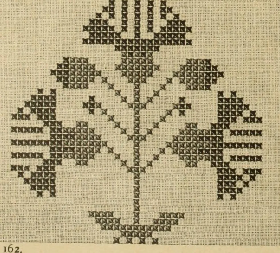 An illustration from Muster altdeutscher Leinenstickerei : IV, 1888, leaf 75
