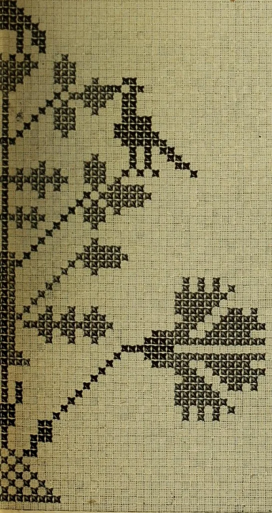 An illustration from Muster altdeutscher Leinenstickerei : IV, 1888, leaf 76