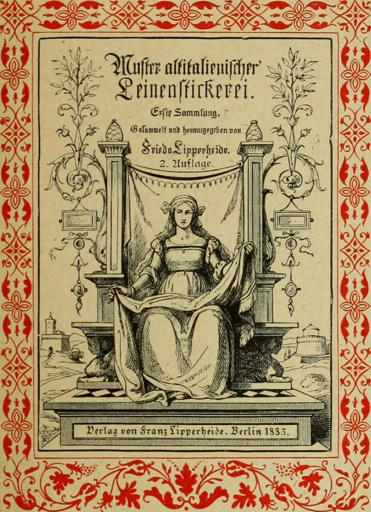 An illustration from Muster altdeutscher Leinenstickerei : IV, 1888, leaf 8