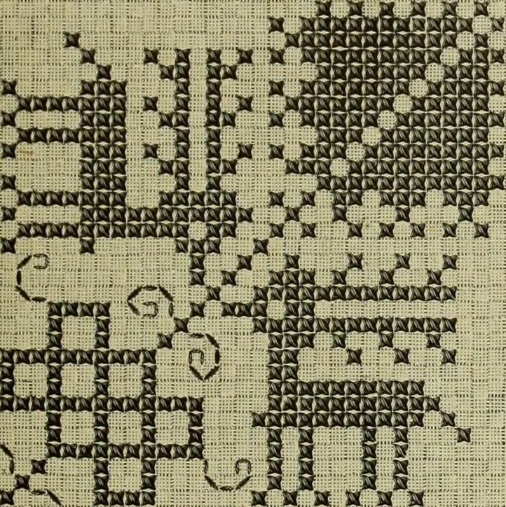 An illustration from Muster altdeutscher Leinenstickerei : IV, 1888, leaf 82