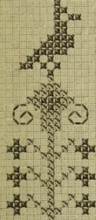 An illustration from Muster altdeutscher Leinenstickerei : IV, 1888, leaf 86