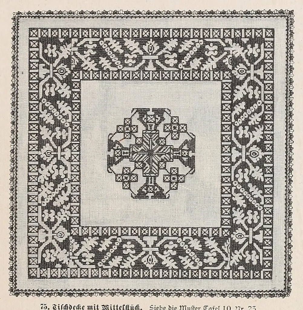 An illustration from Muster altitalienischer Leinenstickrei;, 1881, leaf 39