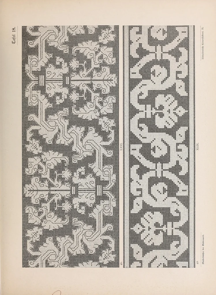 An illustration from Muster altitalienischer Leinenstickrei;, 1881, leaf 83