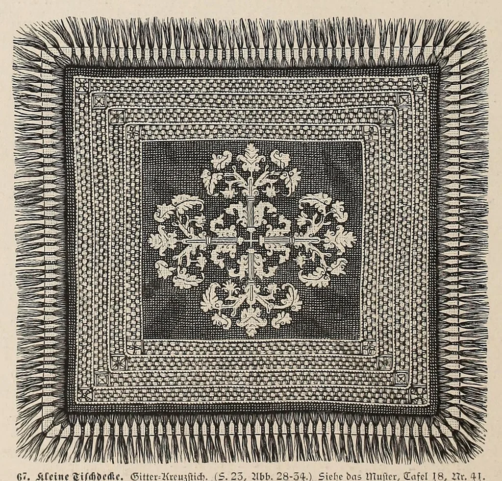 An illustration from Muster altitalienischer Leinenstickrei;, 1881, leaf 36