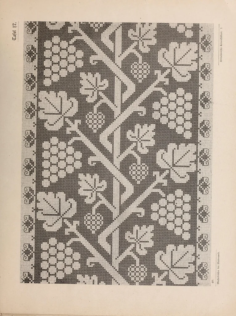 An illustration from Muster altitalienischer Leinenstickrei;, 1881, leaf 73