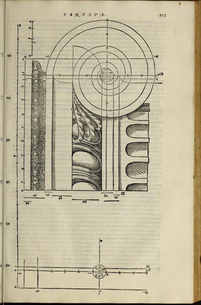 An illustration from M. Vitruuii Pollionis de architectura libri decem, 1567, leaf 153