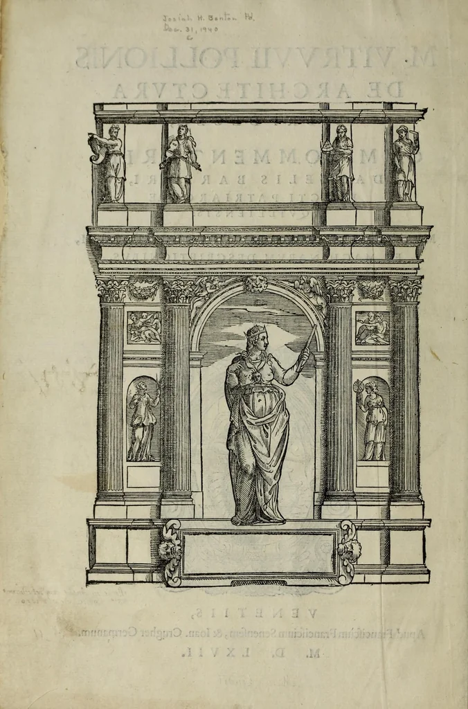 An illustration from M. Vitruuii Pollionis de architectura libri decem, 1567, leaf 16