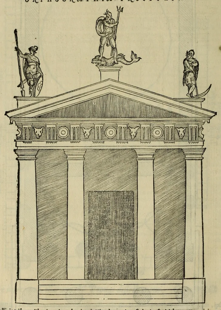 An illustration from M. Vitruuii Pollionis de architectura libri decem, 1567, leaf 174