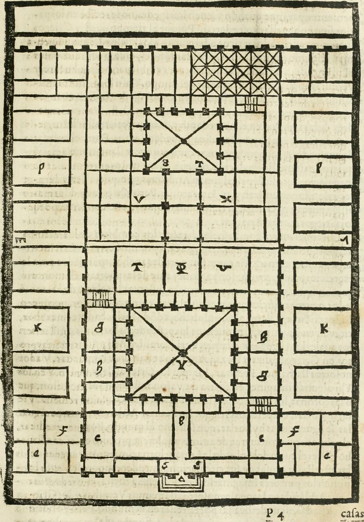 An illustration from M. Vitruuio Pollion De architectura : diuidido en diez libros, traduzidos de Latin en Castellano por Miguel de Vrrea architecto, y facado en su perfectio por Iuan Gracian impressor vezino de Alcala, 1582, leaf 182