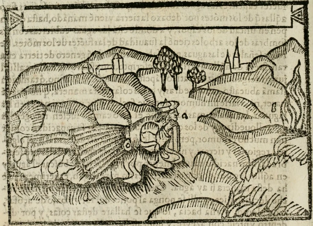 An illustration from M. Vitruuio Pollion De architectura : diuidido en diez libros, traduzidos de Latin en Castellano por Miguel de Vrrea architecto, y facado en su perfectio por Iuan Gracian impressor vezino de Alcala, 1582, leaf 209