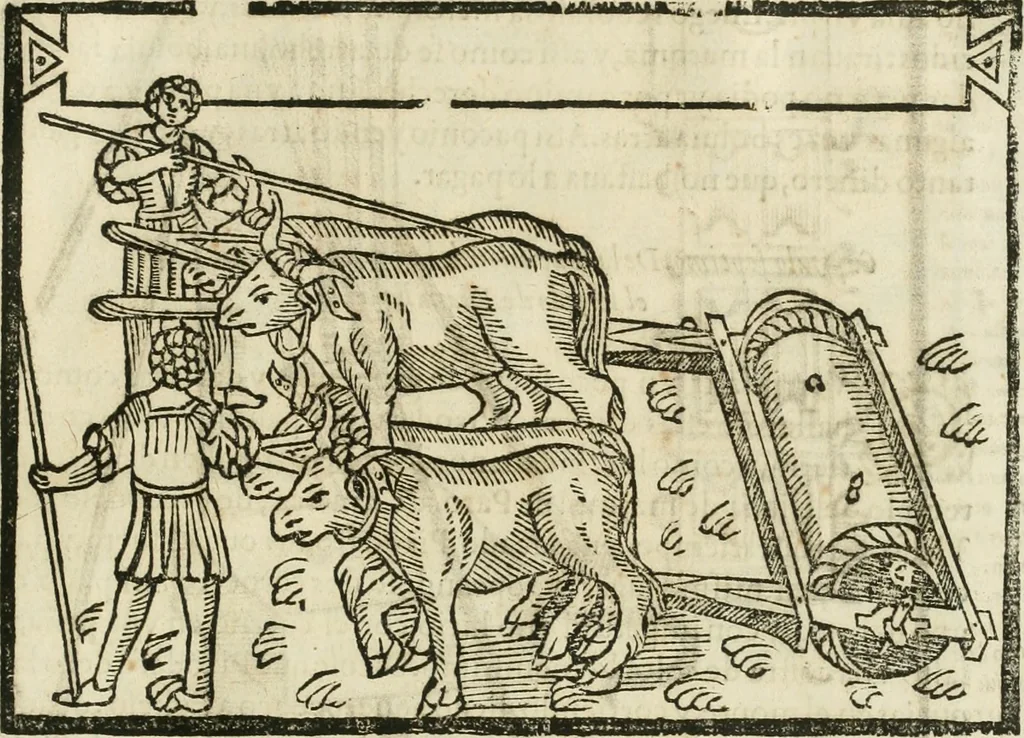 An illustration from M. Vitruuio Pollion De architectura : diuidido en diez libros, traduzidos de Latin en Castellano por Miguel de Vrrea architecto, y facado en su perfectio por Iuan Gracian impressor vezino de Alcala, 1582, leaf 260