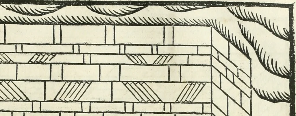 An illustration from M. Vitruuio Pollion De architectura : diuidido en diez libros, traduzidos de Latin en Castellano por Miguel de Vrrea architecto, y facado en su perfectio por Iuan Gracian impressor vezino de Alcala, 1582, leaf 62