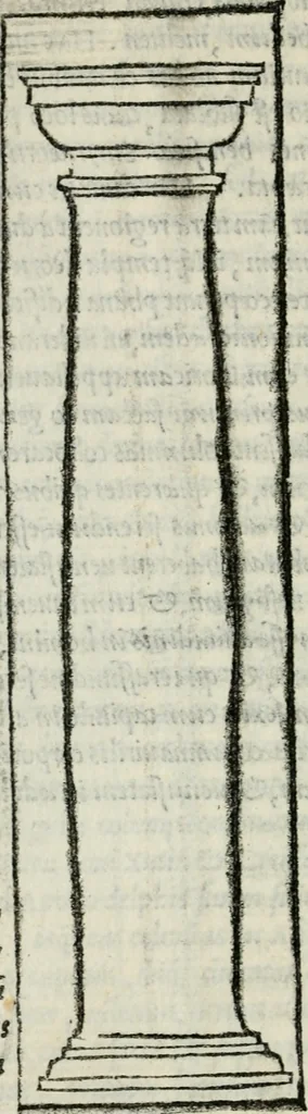 An illustration from M. Vitrvvii De architectvra libri decem : nuper maxima diligentia castigati atq[ue] excusi : additis Iulij Frontini De aqueductibus libris propter materiae affinitatem, 1522, leaf 127