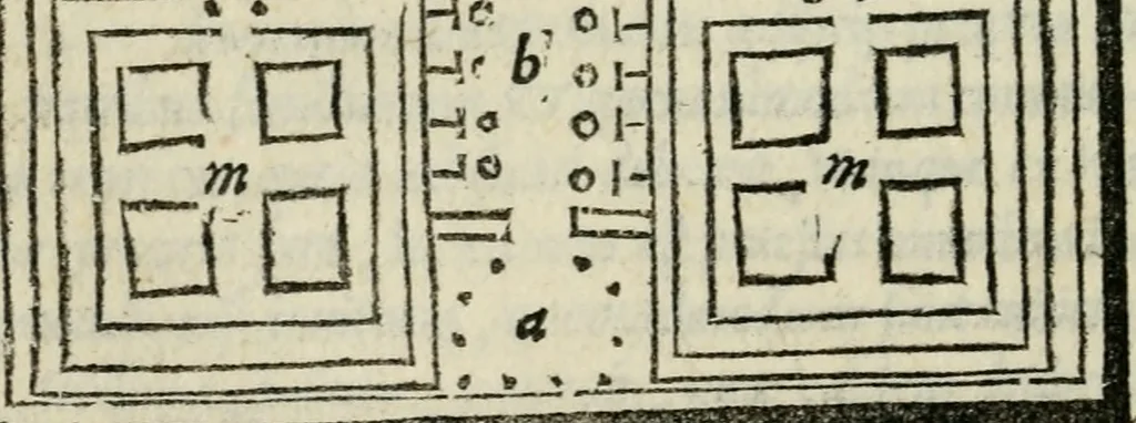 An illustration from M. Vitrvvii De architectvra libri decem : nuper maxima diligentia castigati atq[ue] excusi : additis Iulij Frontini De aqueductibus libris propter materiae affinitatem, 1522, leaf 223