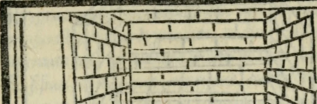 An illustration from M. Vitrvvii De architectvra libri decem : nuper maxima diligentia castigati atq[ue] excusi : additis Iulij Frontini De aqueductibus libris propter materiae affinitatem, 1522, leaf 250
