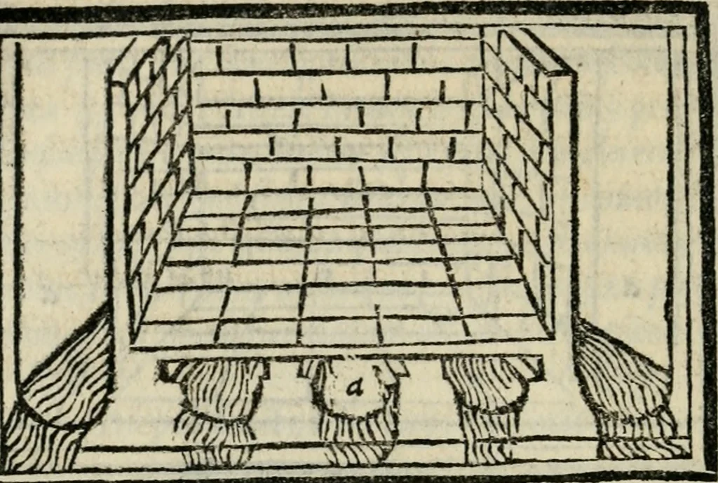 An illustration from M. Vitrvvii De architectvra libri decem : nuper maxima diligentia castigati atq[ue] excusi : additis Iulij Frontini De aqueductibus libris propter materiae affinitatem, 1522, leaf 251