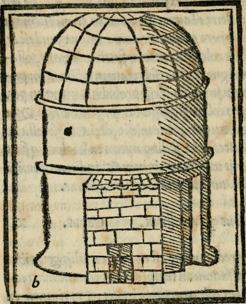 An illustration from M. Vitrvvii De architectvra libri decem : nuper maxima diligentia castigati atq[ue] excusi : additis Iulij Frontini De aqueductibus libris propter materiae affinitatem, 1522, leaf 261