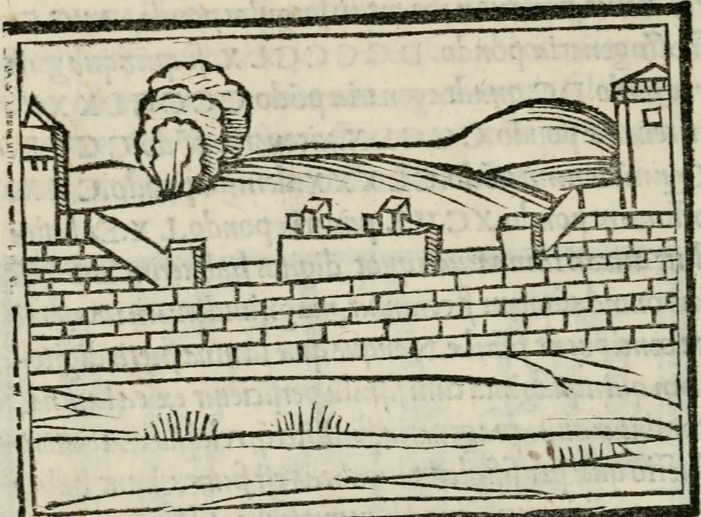 An illustration from M. Vitrvvii De architectvra libri decem : nuper maxima diligentia castigati atq[ue] excusi : additis Iulij Frontini De aqueductibus libris propter materiae affinitatem, 1522, leaf 291