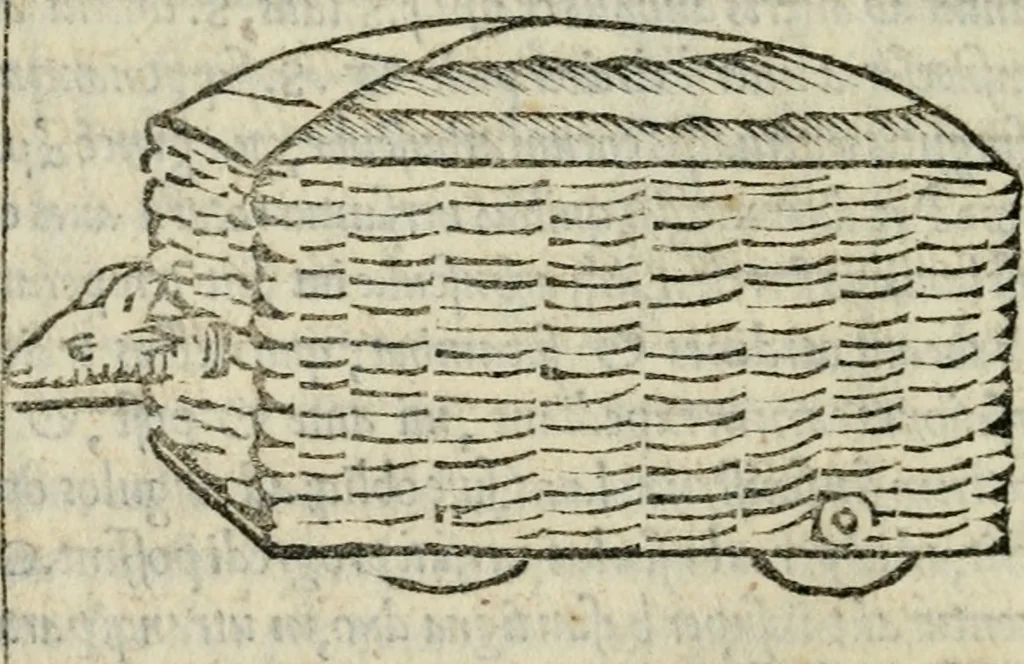An illustration from M. Vitrvvii De architectvra libri decem : nuper maxima diligentia castigati atq[ue] excusi : additis Iulij Frontini De aqueductibus libris propter materiae affinitatem, 1522, leaf 379