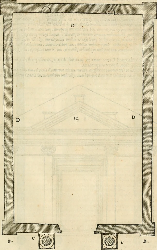An illustration from M. Vitrvvii Pollionis De architectura libri decem, 1567, leaf 116