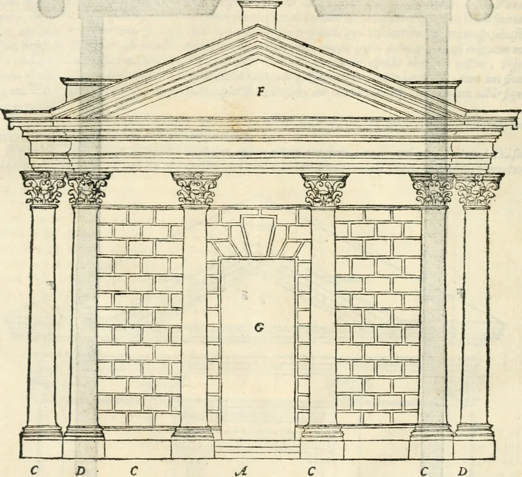 An illustration from M. Vitrvvii Pollionis De architectura libri decem, 1567, leaf 119