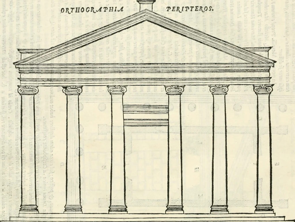 An illustration from M. Vitrvvii Pollionis De architectura libri decem, 1567, leaf 121