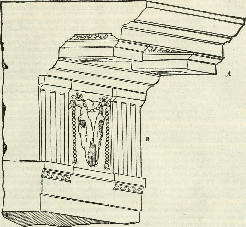 An illustration from M. Vitrvvii Pollionis De architectura libri decem, 1567, leaf 152