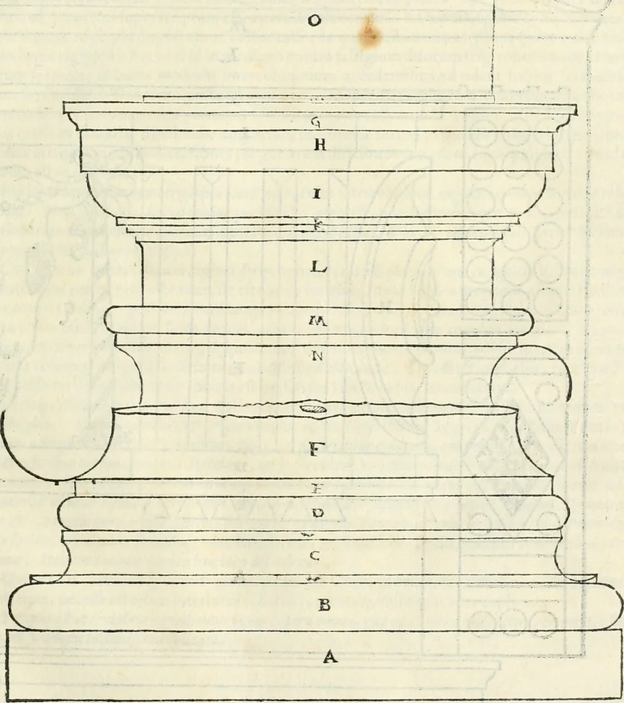 An illustration from M. Vitrvvii Pollionis De architectura libri decem, 1567, leaf 156