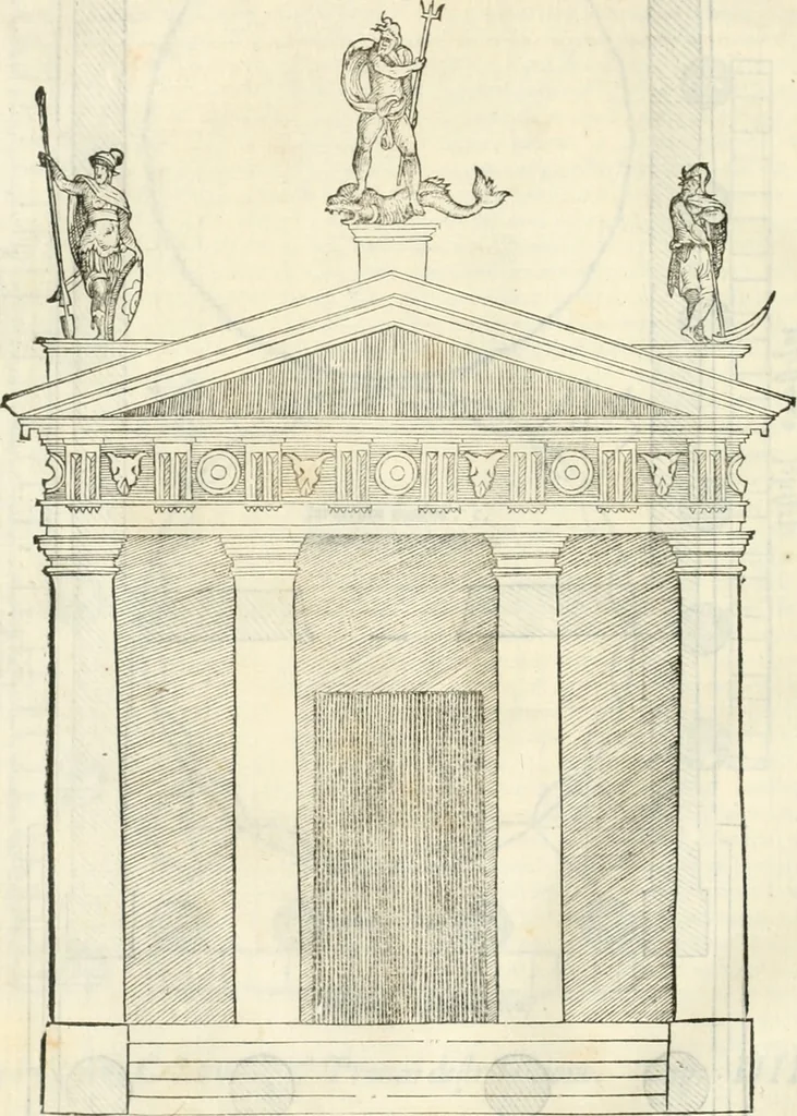 An illustration from M. Vitrvvii Pollionis De architectura libri decem, 1567, leaf 161