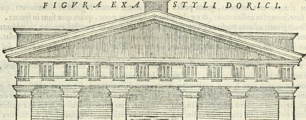 An illustration from M. Vitrvvii Pollionis De architectura libri decem, 1567, leaf 162