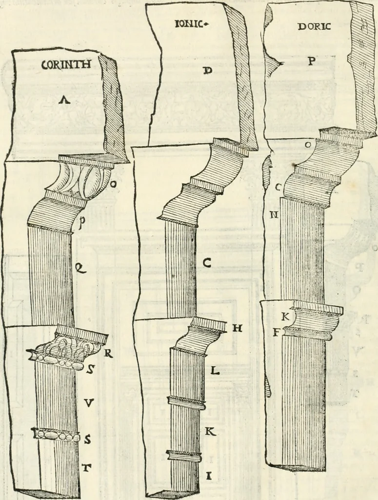 An illustration from M. Vitrvvii Pollionis De architectura libri decem, 1567, leaf 169